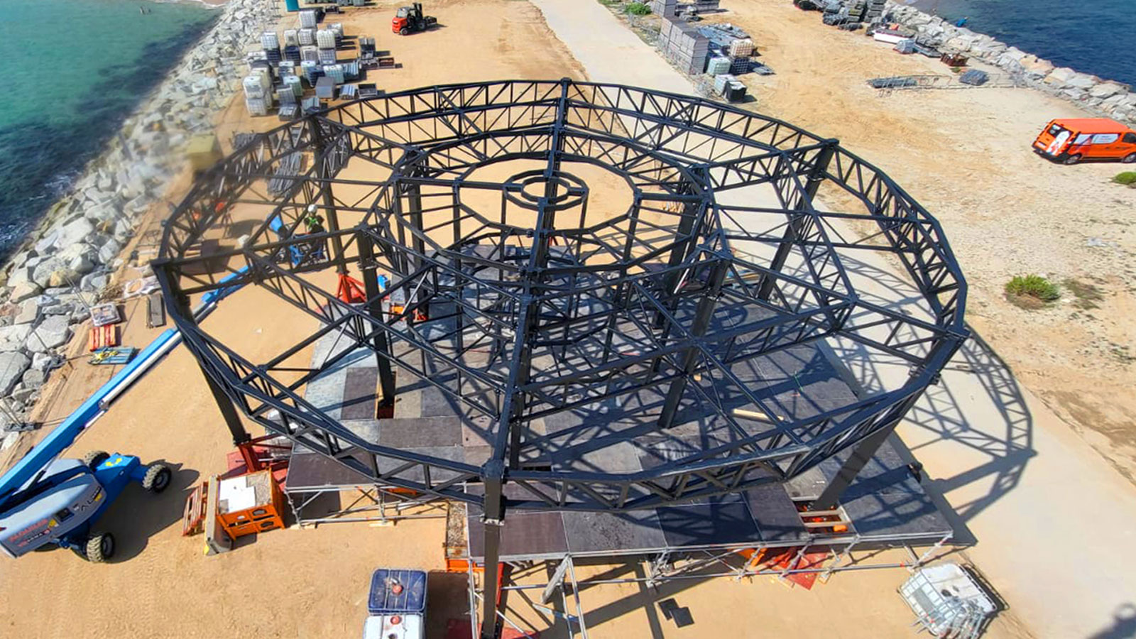 Estructura efímera per a podi | Culleré Sala Structures