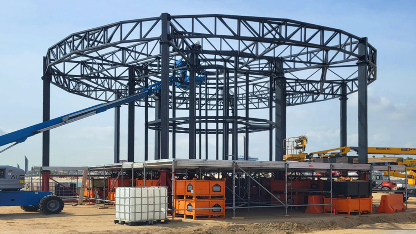 Estructura efímera per a podi | Culleré Sala Structures