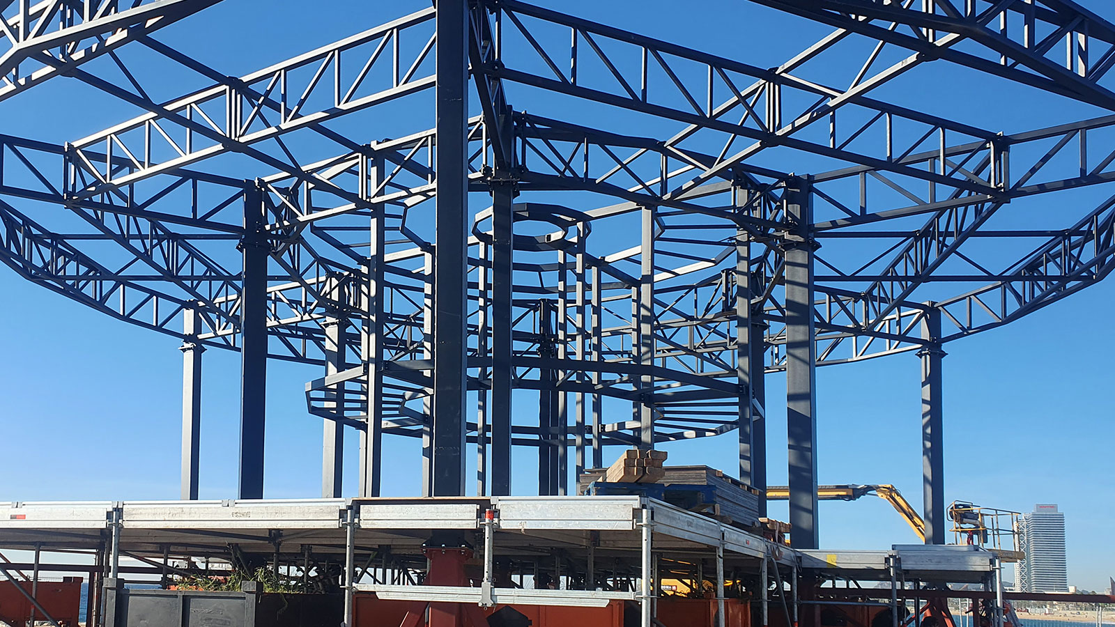 Estructura efímera per a podi | Culleré Sala Structures